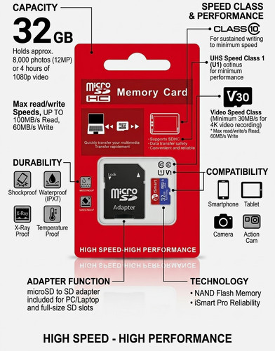 Ismart pro 32gb - pro, microsdhc